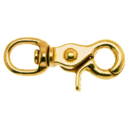 Campbell Chain & Fittings Campbell 1/2 in. D X 2-1/2 in. L Polished Bronze Trigger Snap 40 lb T7625504